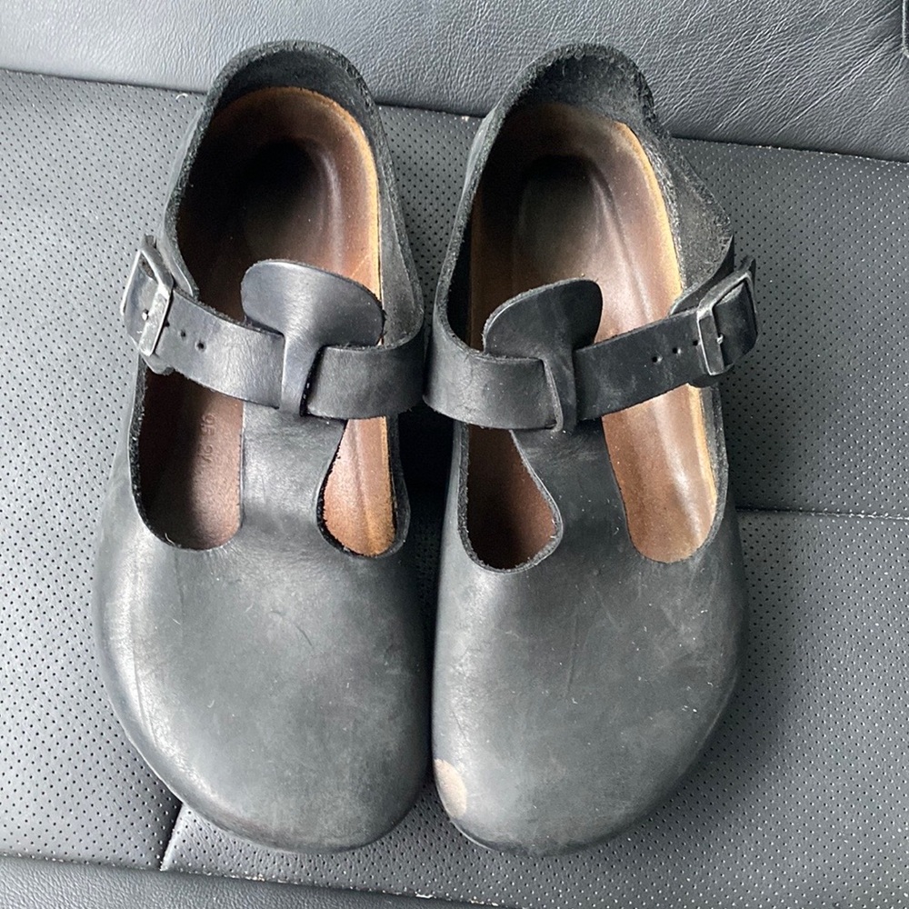 Birkenstock London Oiled Black Leather